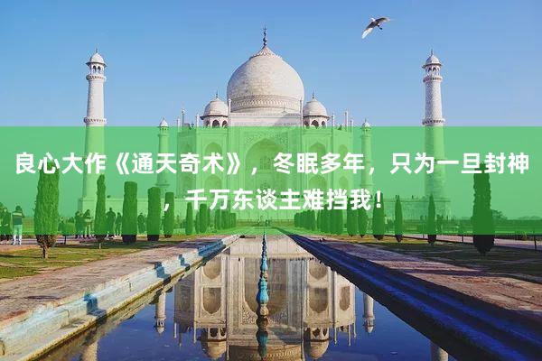 良心大作《通天奇术》，冬眠多年，只为一旦封神，千万东谈主难挡我！