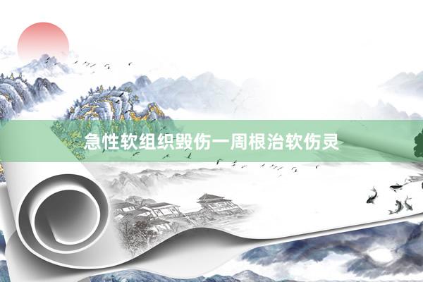 急性软组织毁伤一周根治软伤灵